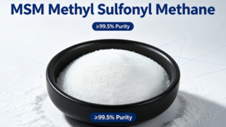 Dimethylsulfon-MSM-Pulver, Partikelgrößenkontrast | 20–40 Mesh und 60–80 Mesh
