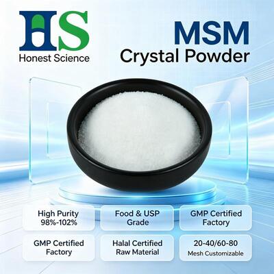 MSM-Kristallpulver in Lebensmittelqualität Methylsulfonylmethan Dimethylsulfon