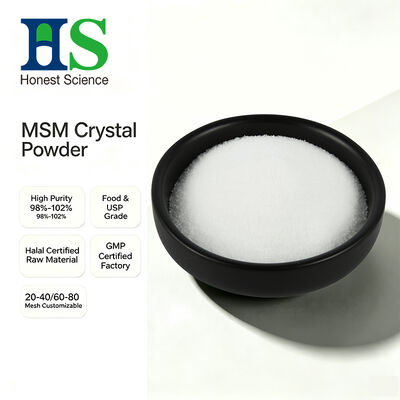 MSM-Kristallpulver der USP-Qualität | Dimethylsulfon CAS 67-71-0 Massenrohstoff